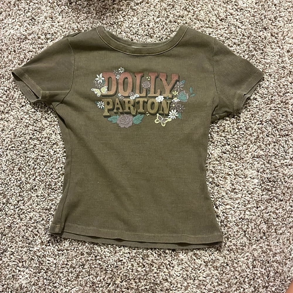 Green Dolly Parton shirt